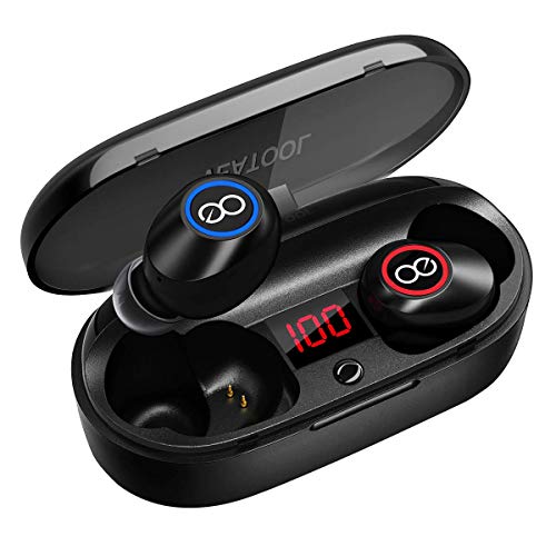 Product Cover VEATOOL 5.0 Bluetooth Headphones  Binaural Call True Wireless Earbuds 20H Playtime HD Stereo Bass Sound Mini in Ear Bluetooth Earphones with Built in Mic and Charging Case for Sports Running