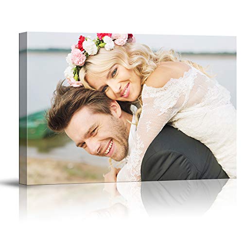 Product Cover SIGNFORD Custom Canvas Prints, Marriage Photos Personalized Poster Wall Art with Your Photos Wood Frame Digitally Printed - 11