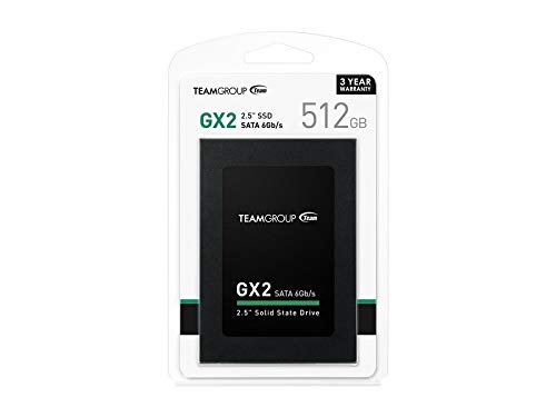 Product Cover TEAMGROUP GX2 512GB 2.5 Inch SATA III Internal Solid State Drive SSD (Read Speed up to 530 MB/s) T253X2512G0C101