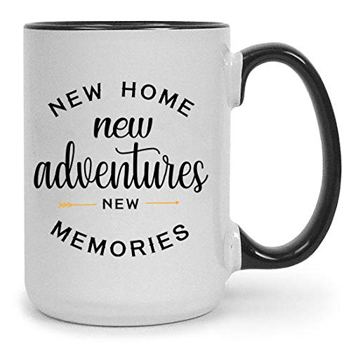 Product Cover Housewarming Gifts For New Home - Unique First Time House Owner Gift Ideas for Men and Women - House Warming Decoration Gifts for Him, Her, Couple - 15 oz Coffee Mug Tea Cup White