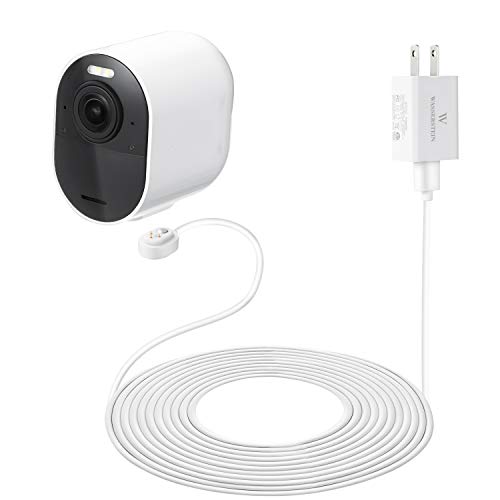 Product Cover 25ft/7.6m Weatherproof Outdoor Magnetic Charging Cable with Quick Charge Power Adapter compatible with Arlo Ultra & Arlo Pro 3 - Charging convenience for your Arlo camera (White)