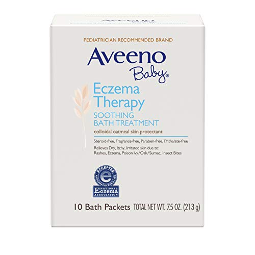 Product Cover Aveeno Baby Eczema Therapy Soothing Bath Treatment with Natural Oatmeal, 10 ct.