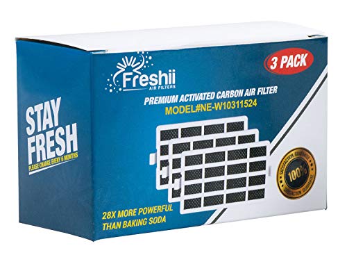 Product Cover W10311524 Whirlpool Freshflow Refrigerator Air Filter Replacement For Whirlpool Refrigerator & Kitchenaid Refrigerator Air Filter | Fresh Flow Air Filter 3-Pack