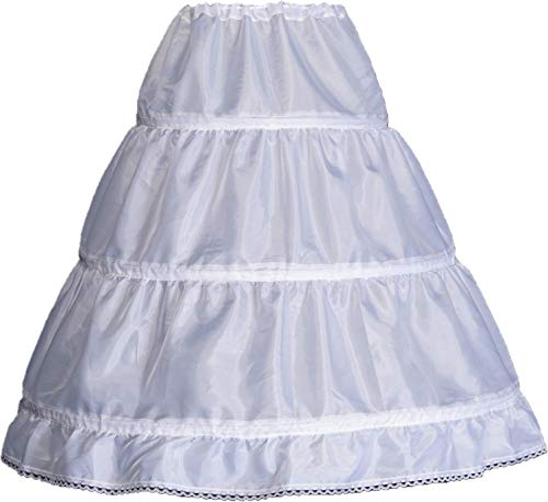 Product Cover WMLWL Girls' 1 2 3 Hoops Petticoat Full Slips Flower Girls Crinoline Skirts Ball Gowns 1-12 Year Old