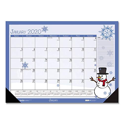 Product Cover House of Doolittle 2020 Monthly Seasonal Desk Pad Calendar, 18.5 x 13 Inches, January - December (HOD1396-20)
