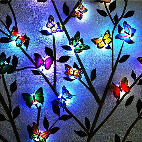 Product Cover Madowl (Pack of 24) 3D Luminous Butterfly Wall Stickers Decor Art Decorations, Home Decorations Art Decor Wall Stickers for Wall Decor Home Art Kids Room Bedroom Decor