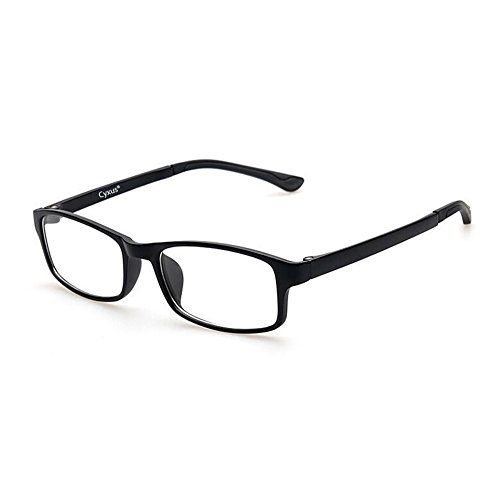 Product Cover Cyxus Blue Light Fliter Glasses Frame for Men and Women, Anti Eyestrain Lens TR90 Computer Eyeglasses(Matte Black)