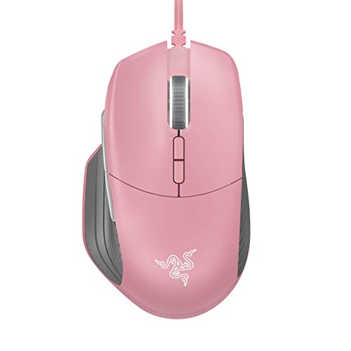 Product Cover Razer Basilisk Gaming Mouse: 16,000 DPI Optical Sensor - Chroma RGB Lighting - 8 Programmable Buttons - Mechanical Switches - Customizable Scroll Resistance - Quartz Pink