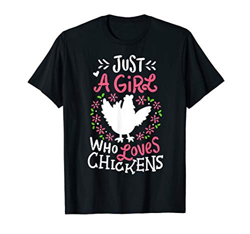 Product Cover Chicken Shirt Dress Gift Cute T-Shirt Just a Girl Who Loves
