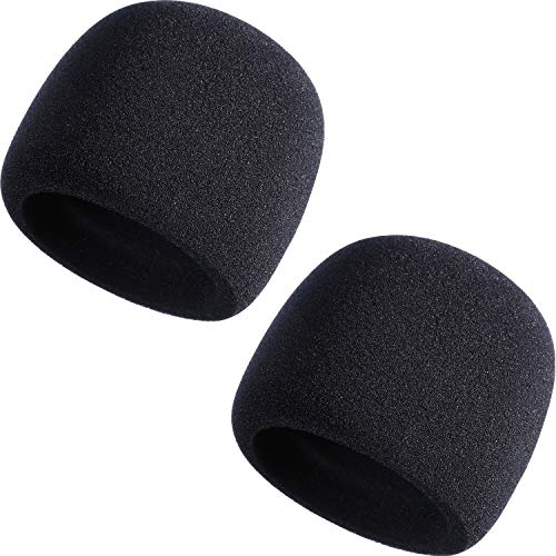Product Cover Mic Cover Foam Microphone Windscreen for Blue Yeti, Yeti Pro Condenser Microphone (Size A, 2 Pack)