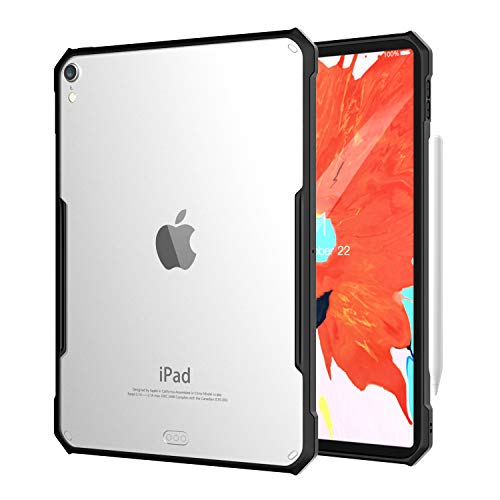 Product Cover TiMOVO Cover Compatible for iPad Pro 11 Inch 2018 Case [Supports Apple Pencil Pair/Charging] Ultra Slim Shock Absorbant Flexible TPU Air-Pillow Edge Protective Clear Case Fit iPad Pro 11