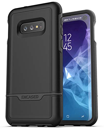 Product Cover Encased Heavy Duty Galaxy S10e Protective Case (2019 Rebel Armor) Military Grade Full Body Rugged Cover for Samsung Galaxy S10 E - Black