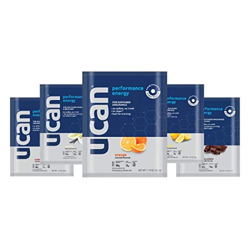 Product Cover UCAN Performance Energy Multi Pack (3 Performance Energy Powder Packets, 2 Performance Energy w/Protein Packets - 5 Count) - Gluten-Free, No Added Sugar, Pre- and Post-Workout