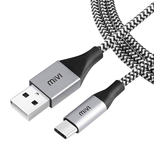 Product Cover Mivi 6 Feet Type C Cable with Khali Tough Bullet Proof Material (Black)