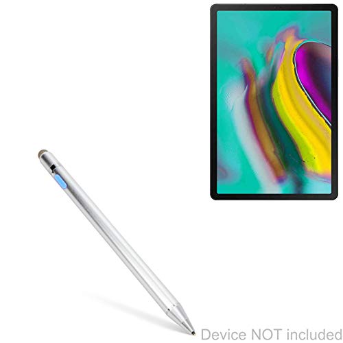 Product Cover Samsung Galaxy Tab S5e Wi-Fi Stylus Pen, BoxWave [AccuPoint Active Stylus] Electronic Stylus with Ultra Fine Tip for Samsung Galaxy Tab S5e Wi-Fi - Metallic Silver