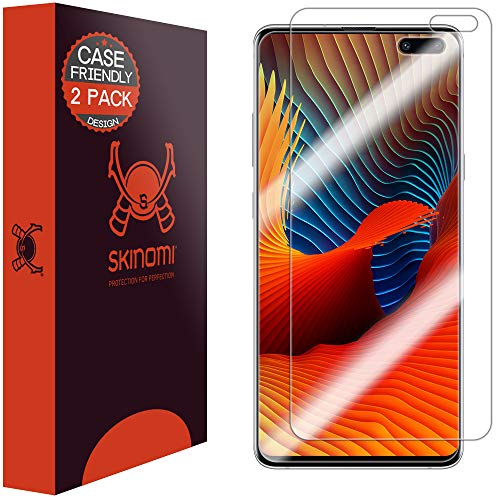 Product Cover Skinomi TechSkin [2-Pack] (Case Compatible) Clear Screen Protector for Samsung Galaxy S10 5G [6.7 inch Display] (NOT for S10 6.1 and S10+ 6.4) Anti-Bubble HD TPU Film