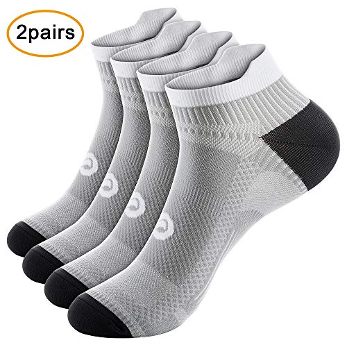 Product Cover Compression Socks No Show Plantar Fasciitis Sock for Men and Women, Best Low Cut Athletic Running Socks Arch Support Ankle Socks for Plantar Fasciitis, Cycling, Athletic, Gym