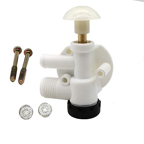 Product Cover KIPA 385314349 RV Water Valve Assembly Camper Trailer Boat Toilet Repair Kit for Sealand EcoVac Vacuflush Pedal Flush Toilets, Replacement for Most Dometic Foot Pedal Toilets Except 300 310 320 Model