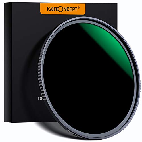 Product Cover K&F Concept 46MM ND Filter ND1000 10 Stops, Neutral Density Lens Filter HD 18 Layer Neutral Grey ND Lens Filter with Multi-Resistant Nano Coating for Canon Nikon Lens