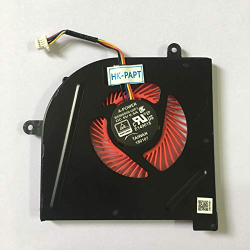 Product Cover HK-part Fan Replacement for MSI GS63VR Series GS63VR 6RF GS63VR 7RF GS63VR Stealth Pro MS-16K2 MS-17B1 BS5005HS-U2F1 CPU Cooling Fan 4-Pin DC 5V 0.5A