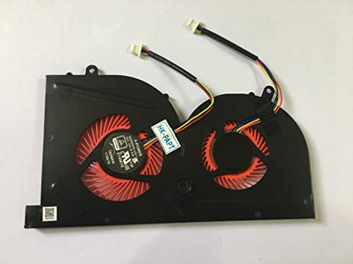 Product Cover HK-part Fan Compatible with MSI GS63VR Series GS63VR 6RF GS63VR 7RF GS63VR Stealth Pro MS-16K2 MS-17B1 BS5005HS-U2L1 Gpu Cooling Fan 4-Pin DC 5V 0.5A