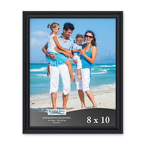 Product Cover Icona Bay 8x10 Picture Frames (1 Pack, Black) Picture Frame Set, Wall Mount or Table Top, Inspirations Collection