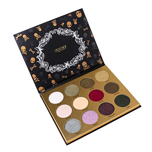 Product Cover Docolor Goth Series 12 Color Eyeshadow Palette Matte Shimmer Ultra Pigmented Makeup Eye Shadow Powder Long Lasting Waterproof Natural Smoky Cosmetic Eye