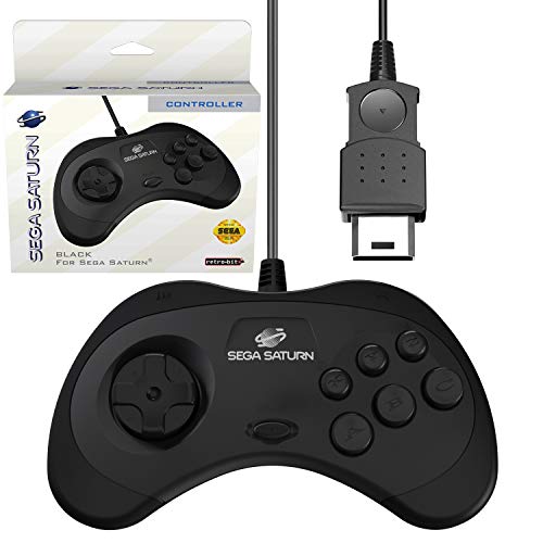 Product Cover Retro-Bit Official Sega Saturn Controller Pad for Sega Saturn - Original Port - Black