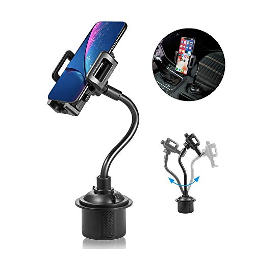 Product Cover Cup Phone Holder for Car, kosiwun Universal Adjustable Gooseneck Car Cup Holder 360° Rotatable Cradle Mount for iPhone Xs Max XR 8 Plus 7 Plus Galaxy S9 S8 S7 Note 9