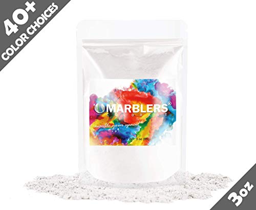Product Cover Marblers Powder Colorant 3oz (85g) [Cream White] | Pearlescent Pigment | Tint | Pure Mica Powder for Resin | Dye | Non-Toxic | Great for Epoxy, Soap, Nail Polish, Cosmetics and Bath Bombs