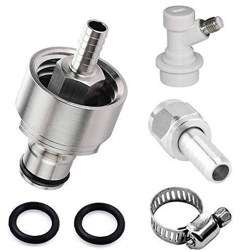 Product Cover Ball Lock Disconnect Carbonation Cap - Stainless Steel Carbonation Cap with 5/16