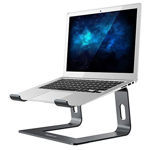 Product Cover Nulaxy Laptop Stand, Ergonomic Aluminum Laptop Mount Computer Stand, Detachable Laptop Riser Notebook Holder Stand Compatible with MacBook Air Pro, Dell XPS, Lenovo More 10-15.6