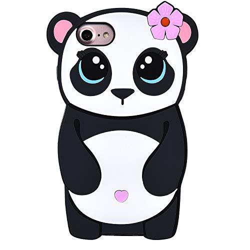 Product Cover TopSZ Flower Panda Case for iPhone 8/iPhone 7/iPhone 6 6S 4.7