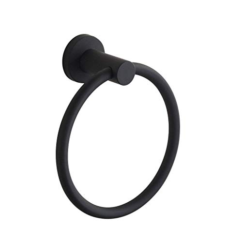 Product Cover BGL 304 Stainless Steel Towel Ring Hanging Round Simple Black Towel Circular Holder