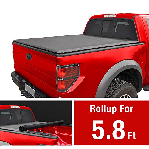 Product Cover MAXMATE Soft Roll Up Truck Bed Tonneau Cover for 2009-2019 Dodge Ram 1500 | 2019 Classic Only | Fleetside 5.7' Bed | Without Ram Box