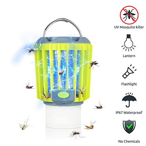 Product Cover ERAVSOW Bug Zapper & LED Camping Lantern & Flashlight 3-in-1, Waterproof Rechargeable Mosquito Killer, Portable Compact Camping Gear for Outdoors