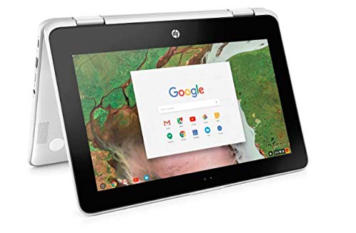Product Cover Newest HP 2-in-1 Business Chromebook 11.6in HD IPS Touchscreen, Intel Celeron N3350 Processor, 4GB Ram 32GB SSD, Intel HD Graphics, WiFi, Webcam, Google Chrome OS-White (Renewed)
