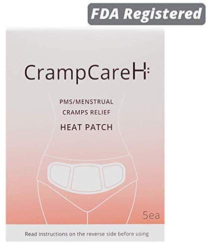 Product Cover CrampCareH PMS/Menstrual Cramps Relief Heat Patch with Wide Wings, FDA Registered (5 Patches)
