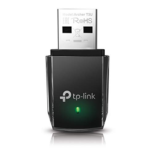 Product Cover TP-Link AC1300 - USB 3.0 Mini WiFi Adapter | 2.4G/5G Dual Band Wireless Network Adapter for PC Desktop | MU-MIMO WiFi Dongle | Supports Windows 10, 8.1, 8, 7, XP/Mac OS X 10.9-10.14 (Archer T3U)