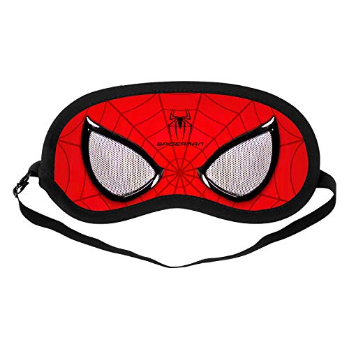 Product Cover Silk Sleep Mask, Comfortable and Soft Eye Mask with Adjustable Head Strap, Blindfold Eyeshade for Kids Women Men (Spider Man)