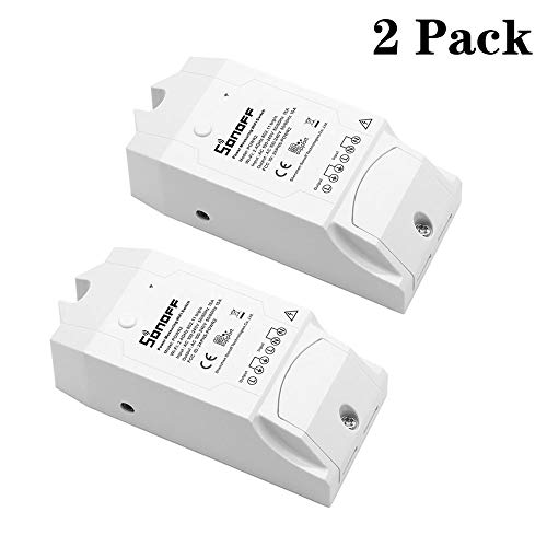 Product Cover Sonoff Pow R2 16A Wifi Smart Switch with Higher Accuracy Power Consumption Measurement, Smart Home Devices Compatible with Alexa&Works With Google Assistant. (2 pack)