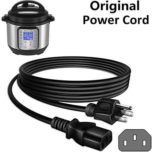 Product Cover Zonefly Power Cord Compatible for Instant Pot Electric Pressure Cooker, Rice Cooker, Soy Milk Maker, Microwaves and More Kitchen Appliances Replacement Cable