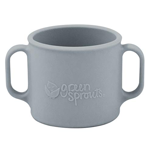Product Cover green sprouts Learning Cup | Silicone helps avoid harmful chemicals | Helps toddler develop independent drinking skills, 2 easy-grip handles, Heat-Resistant, Dishwasher Safe