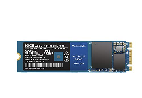 Product Cover WD Blue SN500 500GB NVMe Internal SSD - Gen3 PCIe, M.2 2280, 3D NAND, Up to 1700 MB/s - WDS500G1B0C