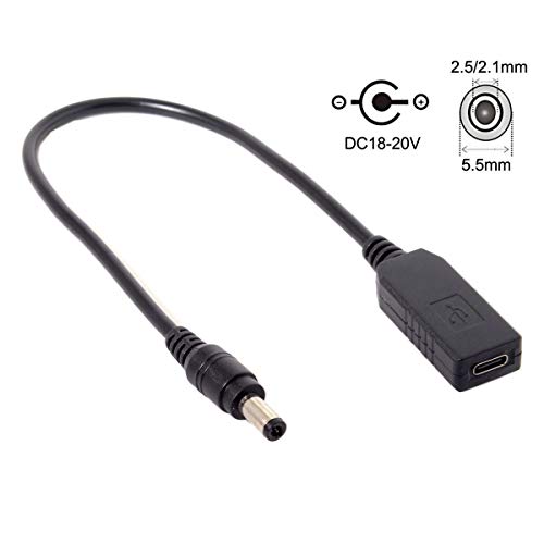 Product Cover CY USB 3.1 Type C USB-C to DC 20V 5.5 2.5mm & 2.1mm Power Plug PD Emulator Trigger Cable for Laptop