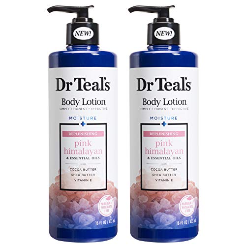 Product Cover Dr Teal'S Body Lotion Moisture Plus Replenishing Pink Himalayan, 16 Fl Oz Pack of 2