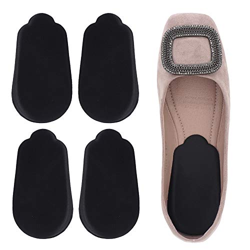 Product Cover Dr. Foot's Orthopedic Medial & Lateral Heel Wedge Silicone Insoles for Supination & Pronation - O/X Type Leg Corrective Gel Adhesive Inserts - 2 Pairs (Black)