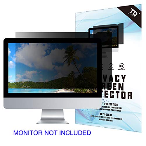 Product Cover 27''W Inch Privacy Screen Filter for Desktop Computer Widescreen Monitor - Anti-Glare, Blocks 96% UV,Anti-Scratch with 16:9 Aspect Ratio