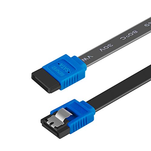 Product Cover BENFEI SATA Cable III, SATA Cable III 6Gbps Straight HDD SDD Data Cable with Locking Latch 18 Inch Compatible for SATA HDD, SSD, CD Driver, CD Writer
