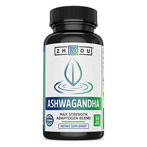 Product Cover Ashwagandha Capsules - Natural Adaptogenic Supplements with rhodiola & Cordyceps, Adrenal System Booster, for Stress & Occasional Anxiety Relief - 30 Servings